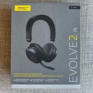 Jabra Evolve2 75 MS Wireless Noise-Canceling Headset